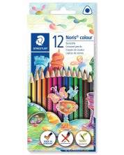 Creioane colorate triunghiulare Staedtler Noris Colour 187 - 12 culori