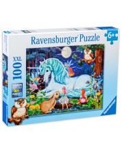 Puzzle Ravensburger din 100 XXL de piese - Padurea fermecata -1