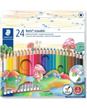 Creioane colorate Staedtler Noris Club 144 - 24 culori, cu radiera