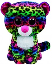 Jucarie de plus TY Beanie Boos - Leopard colorat Dotty, 15 cm -1