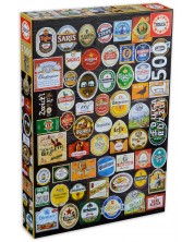 Puzzle Educa din 1500 de piese - Etichete sticle bere -1