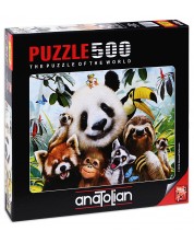 Puzzle Anatolian din 500 de piese - Selfie-ul animalelor, Howard Robinson -1