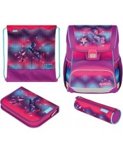 Set școlar Herlitz Loop Plus - Funky Horse, 4 piese -1