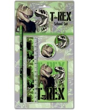 Set de materiale școlare Graffiti T-Rex - T-Rex, 5 piese -1
