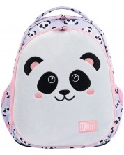 Rucsac școlar ergonomic St. Right Grey Panda - Cu 1 compartiment