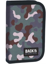 Penar scolar cu ustensile Derform BackUp - Camouflage, 1 fermoar 