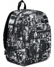 Ghiozdan școlar  Seven Freethink - Jet Black, 34 l