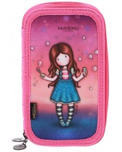 Santoro Gorjuss Schoolbag - Living In A Bubble, cu 2 fermoare