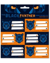 Etichete scolare Ars Una Black Panther - 18 buc