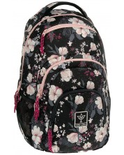 Ghiozdan școlar Ars Una AU-2 - Flowery Black, 25 l -1