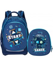 Rucsac școlar 2in1 Kstationery Made to Last - Start Game, cu 2 compartimente