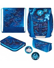 Set școlar Herlitz FiloLight Plus - Deep Sea, 4 piese -1