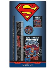 Set de scoala Graffiti Superman - Negru