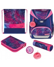 Set școlarHerlitz UltraLight Plus - Tropical Chill, 4 piese -1