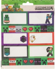 Etichete școlare Graffiti Minecraft - Diamant, 18 bucăți -1