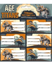 Etichete școlare Ars Una Age of the Titans - 18 bucăți -1