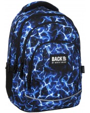 Ghiozdan scolarBack Up A - Sky Water, cu 4 compartimente