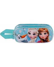 Penar școlar 3D Karactermania Frozen 2 - Happiness, 2 fermoare -1