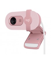 Cameră web Logitech - Brio 100, 1080p, roz -1
