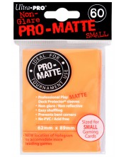 Ultra Pro Card Protector Pack - Small Size (Yu-Gi-Oh!) Pro-matte - portocalio 60 buc. -1
