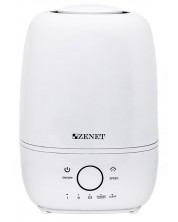 Umidificator de aer cu ultrasunete Zenet - Zet-409, 4,5 l, 25 W, alb -1