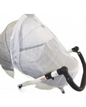 Plasă de țânțari universală pentru căruciorul de copii Adbor - Alb -1