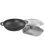 Tavă wok cu grătar pentru abur Weber - GBS, 42 x 40 x 12 cm -1