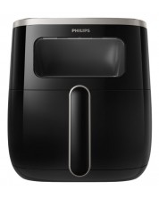 Aparat pentru gătit sănătos Philips - HD9257/80, 1700W, 5.6L, negru -1
