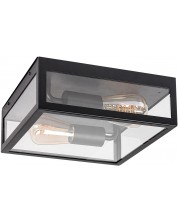 Plafonieră pentru exterior Rabalux - Zaton 7070, IP 23, E 27, 2x60 W max, 230 V, negru mat -1