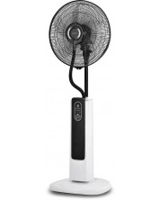 Ventilator Muhler - MF-1679RC, 16", cu picior, vapori, negru/alb