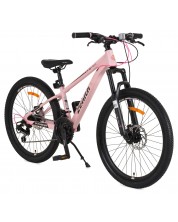 Bicicletă Byox - Zenith, aliaj 24'', roz