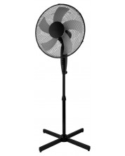 Ventilator Estia - Aeropulse, 40 cm, 50W, cu picior încrucișat, negru - imagine 1