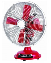 Ventilator Rohnson - R-866, 3 viteze, 30 cm, roșu -1