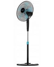 Ventilator Cecotec - EnergySilence 510, 3 viteze, 40 cm, negru/albastru