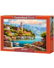 Puzzle Castorland de 2000 piese - Turnul cu ceas de langa port, Sung Kim