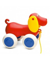 Cățeluș pentru a trage  Viking Toys Puppy Baby, 25 cm, roșu  -1