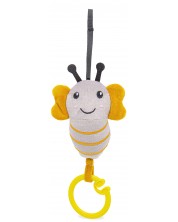 Jucărie vibratoare pentru copii BabyJem - Bee, gri, 15 x 8 cm -1