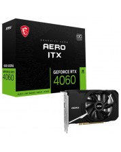 Carte video MSI - GeForce RTX 4060 AERO ITX 8G OC, 8GB, GDDR6	