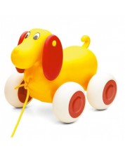 Cățeluș pentru a trage Viking Toys Puppy Baby, 25 cm, galben -1