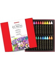 Mungyo MAO Watercolour Oil Crayons - 24 bucăți, metalic