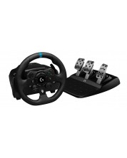 Volan cu pedale Logitech - G923, Xbox/PC/PS4, negru -1