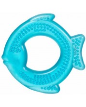 Jucărie pentru dentiție pe apă Wee Baby - Pește albastru -1