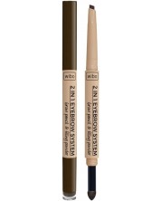 Wibo Creion pentru sprancene 2 în 1 Eyebrow System, 03, 2 g -1