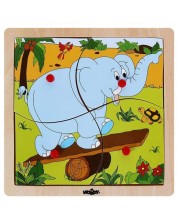 Puzzle Woody - Pui de elefant -1