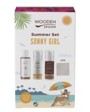Wooden Spoon Set de vară Sunny Girl, 3 piese + cadou -1