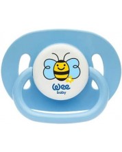 Suzetă Wee Baby - Oval, 6-18 luni, albastra