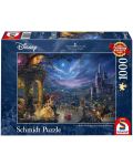 Puzzle Schmidt de 1000 piese - Thomas Kinkade Beauty and the Beast Dancing in the Moonlight - 1t