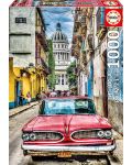 Puzzle Educa de 1000 de piese - Automobil in vechea Havana - 1t