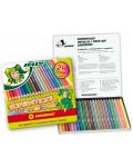Set de creioane colorate Jolly Kinderfest Mix -24 de culori, cutie metalica - 1t
