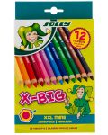 Set de creioane colorate Jolly X-Big - 12 culori - 1t